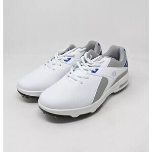 FENLERN Men's Golf Shoes Non-Slip Water-Resistant Lightweight Size 8